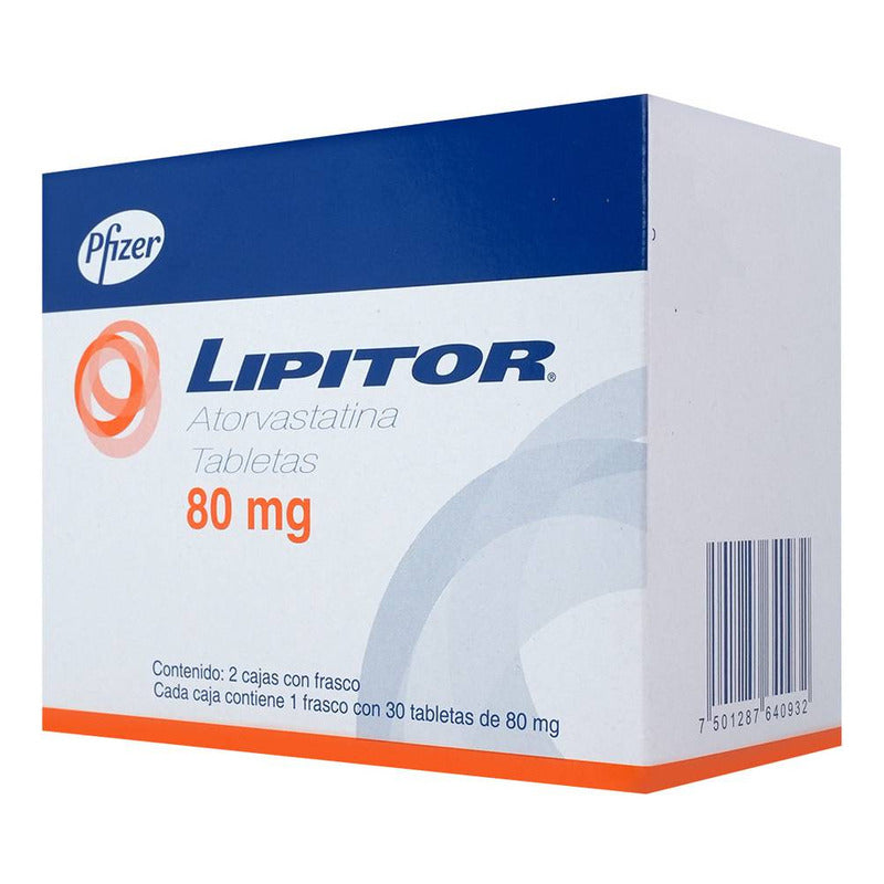 Lipitor Tableta 80 Mg, 30 Tabletas + 30 Tabletas