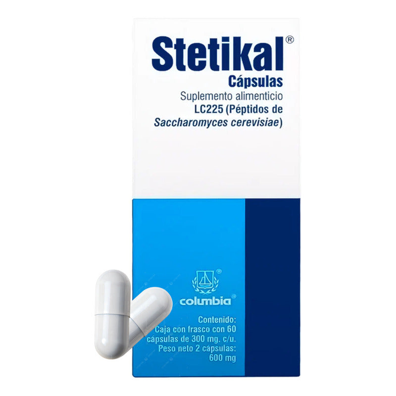 Stetikal Suplemento Alimenticio Lc225 Frasco 60 Capsulas Sabor Sin Sabor