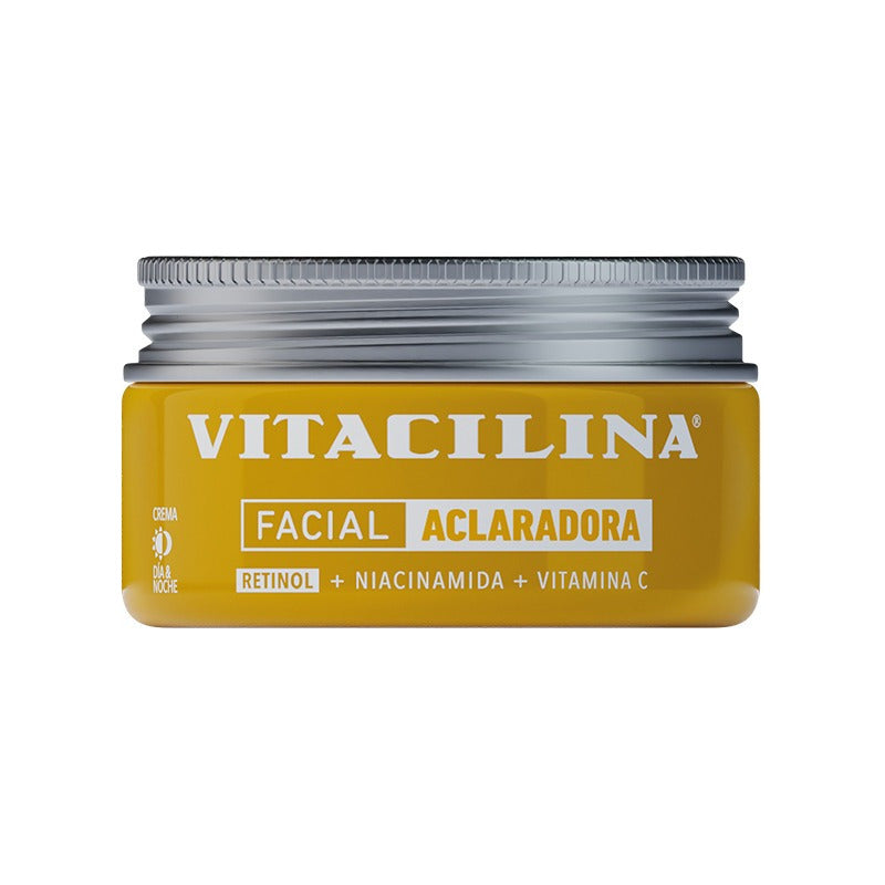 Vitacilina Facial Crema Aclaradora Retinol Día Noche 100gr - Todo Tipo De Piel - Día/noche