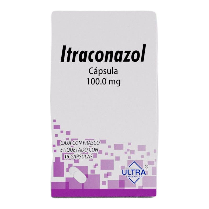 Itraconazol Cápsulas 100 Mg, 15 Cápsulas
