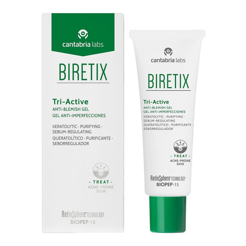 Biretix Tri Active Gel Anti Imperfecciones -cantabria- 50ml Tipo De Piel Grasa