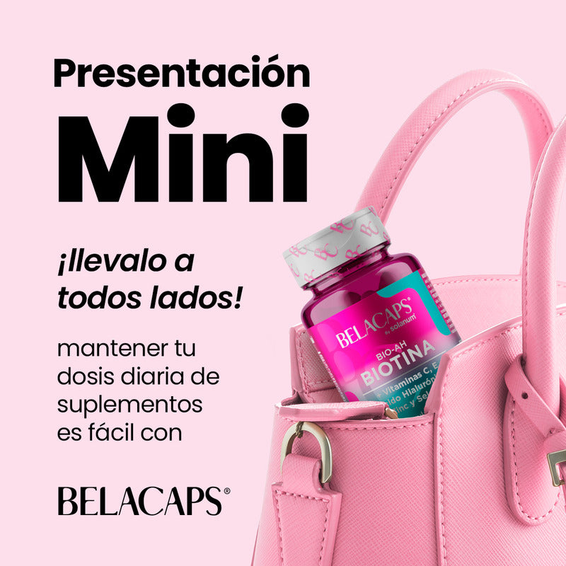 Belacaps Biotina Vitamina C E Acido Hialuronico 50 Cap Sin Sabor