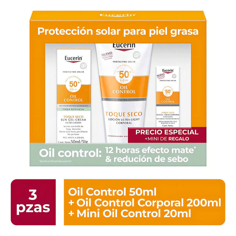 Pack Sun Oil Control Facial 50ml+oil Control Corporal 200ml