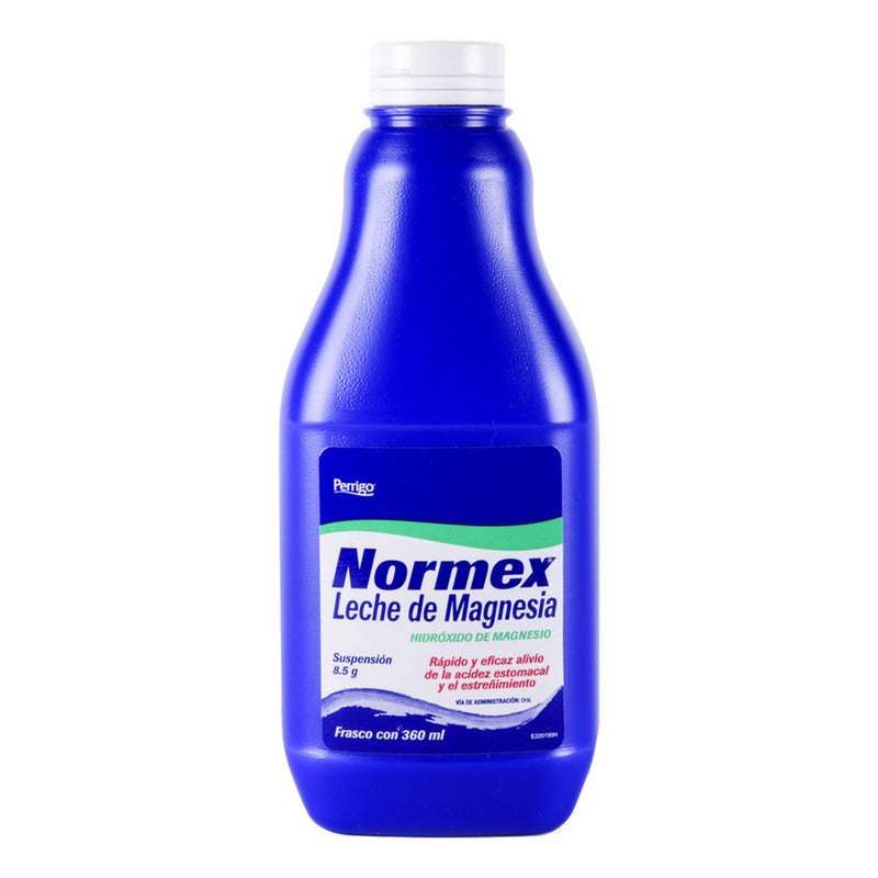 Leche De Magnesia Normex Suspensión, 1 Frasco 360 Ml