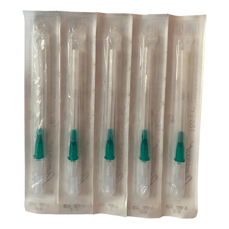 Punzocat Catéter 18gx25mm (1) Verde 5 Piezas