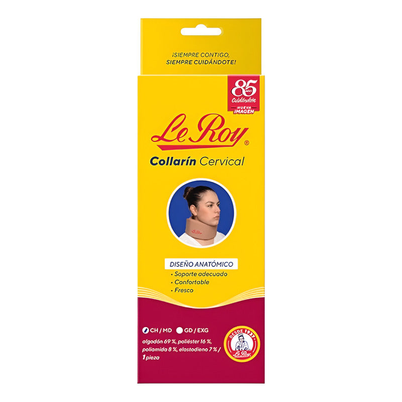 Collarín Cervical Le Roy Profesional Chico / Mediano Ocre