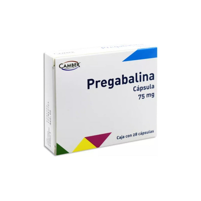 Pregabalina Camber 75mg Caja Con 28 Cápsulas