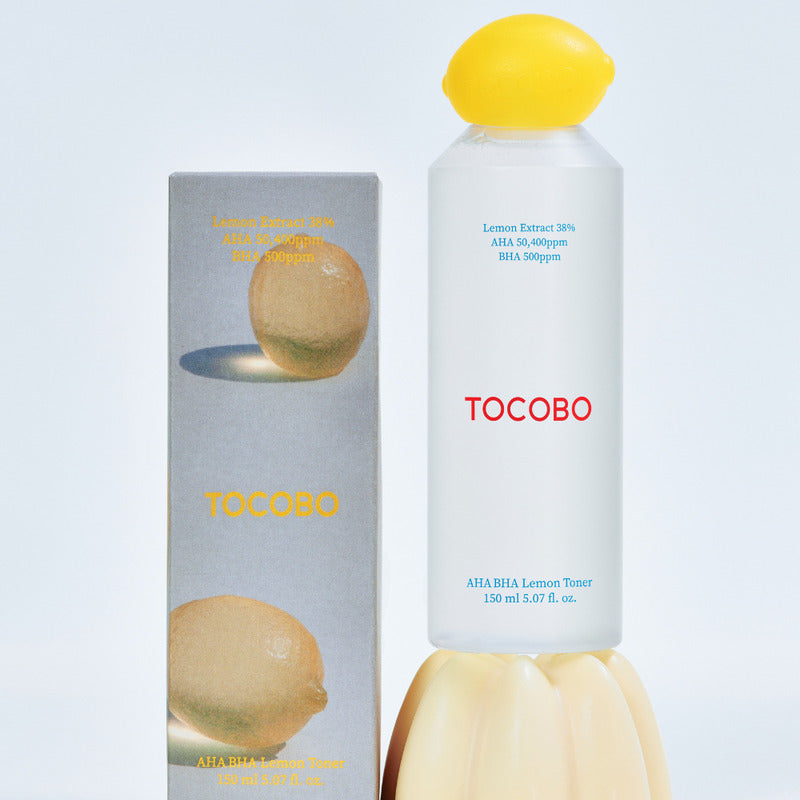 Tocobo Aha Bha Lemon Toner 150 Ml - Exfoliante Facial Todo Tipo De Piel