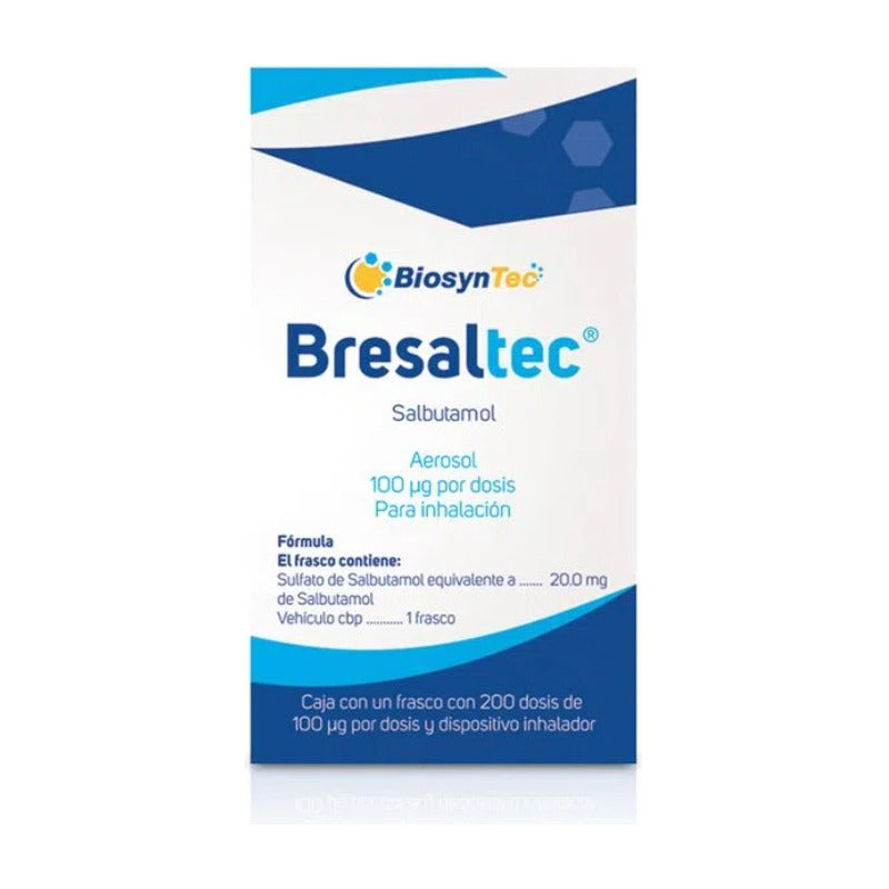 Bresaltec Salbutamol Aerosol 100ug Inhalación 200 Dosis
