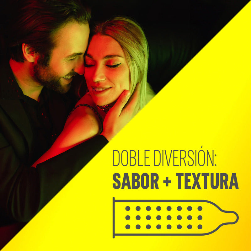 Pack X20 Condones Play Mix Sabor Cereza, Fresa Y Chocolate Sico®