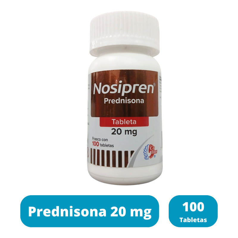 Prednisona 20 Mg Nosipren 100 Tabletas Generico Meticorten
