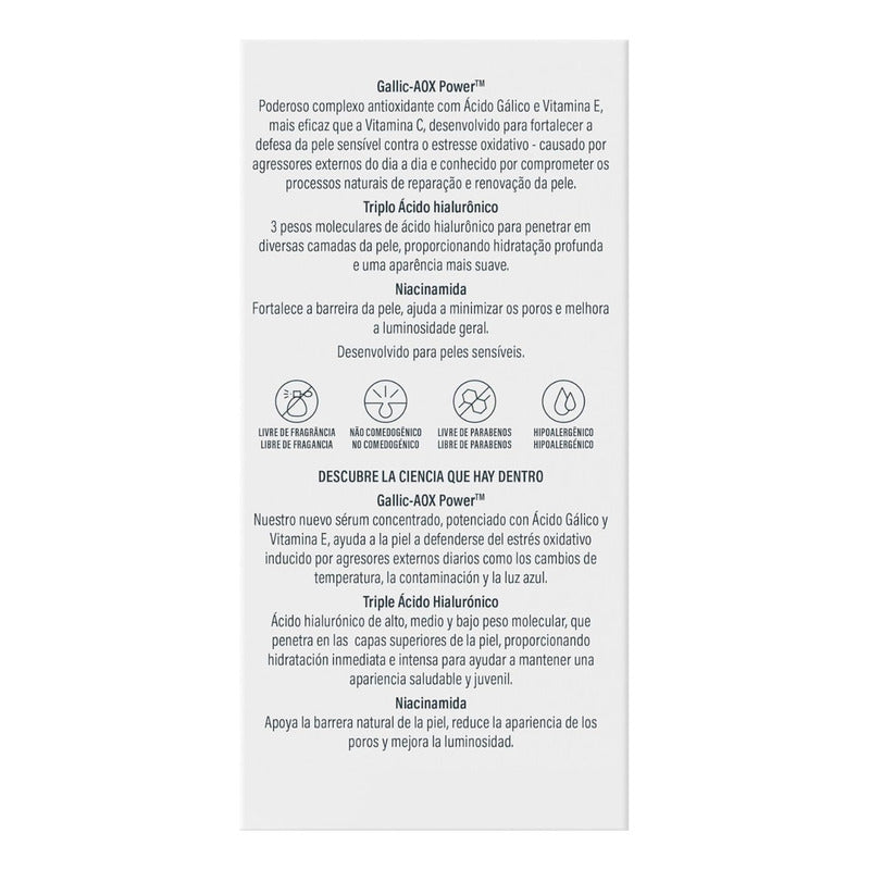 Cetaphill Serum Antioxidante Defensa Avanzada Con Ácido Gálico Y Vitamina E 30ml