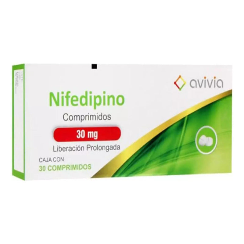 Nifedipino 30mg Avivia 30 Comprimidos