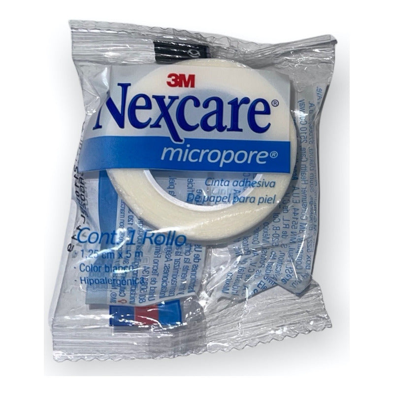 4 Cintas Micropore Blancas 1.25cm X 5m Nexcare 3m