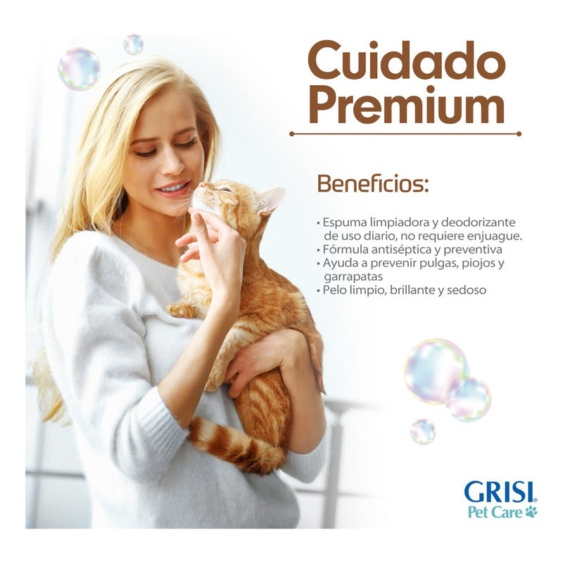 Foam De Limpieza En Seco Gato Consentido 150ml Fragancia Argan