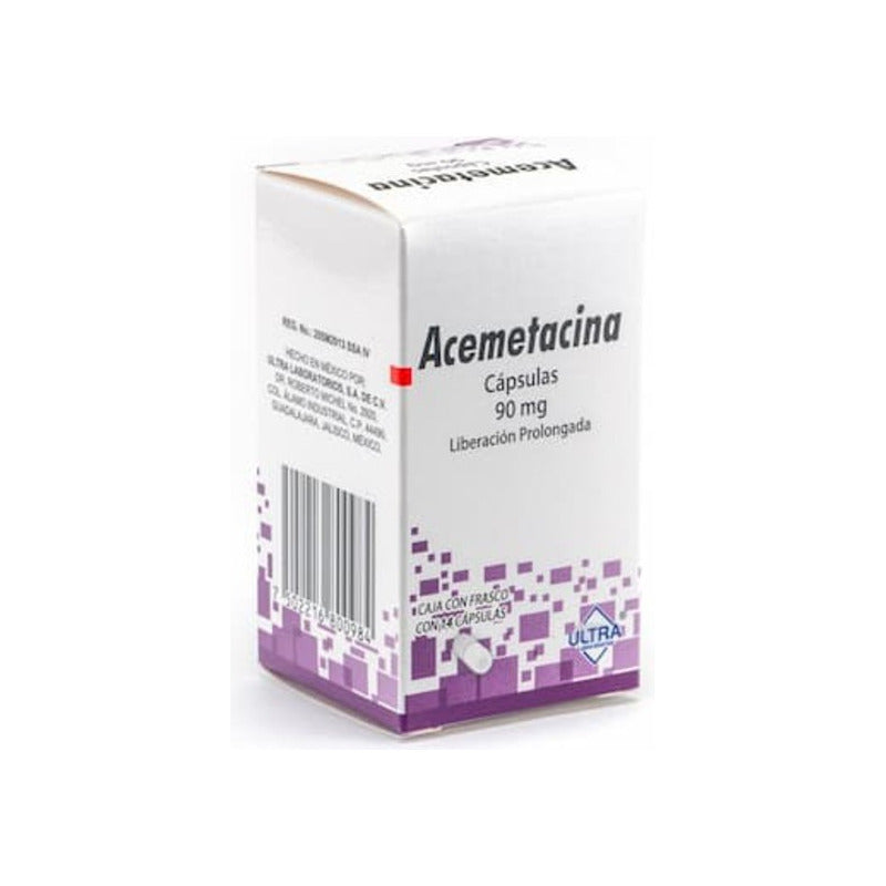 Acemetacina Cápsula 90 Mg, 14 Cápsulas