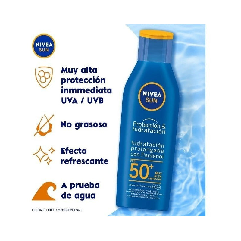 Protector Solar Nivea Sun Protección & Hidratación 50+ 125ml