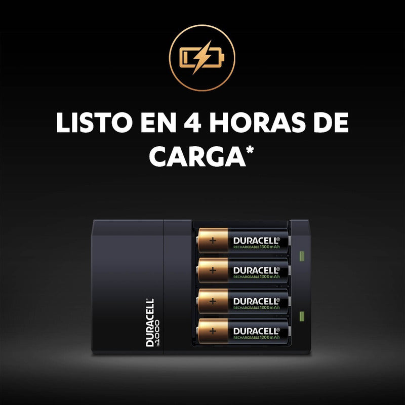 1 Cargador Para Pilas Recargables Duracell; 6 Baterias Aa Y 2 Bateria Aaa Recargables