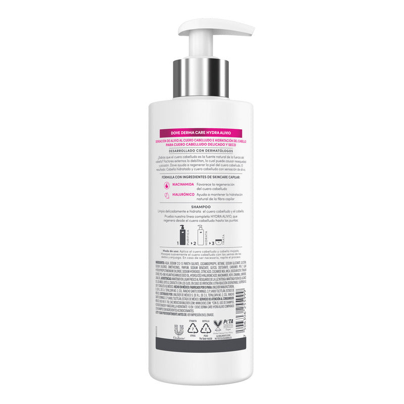 Dove Derma Care Shampoo Hydra Alivio 400 Ml