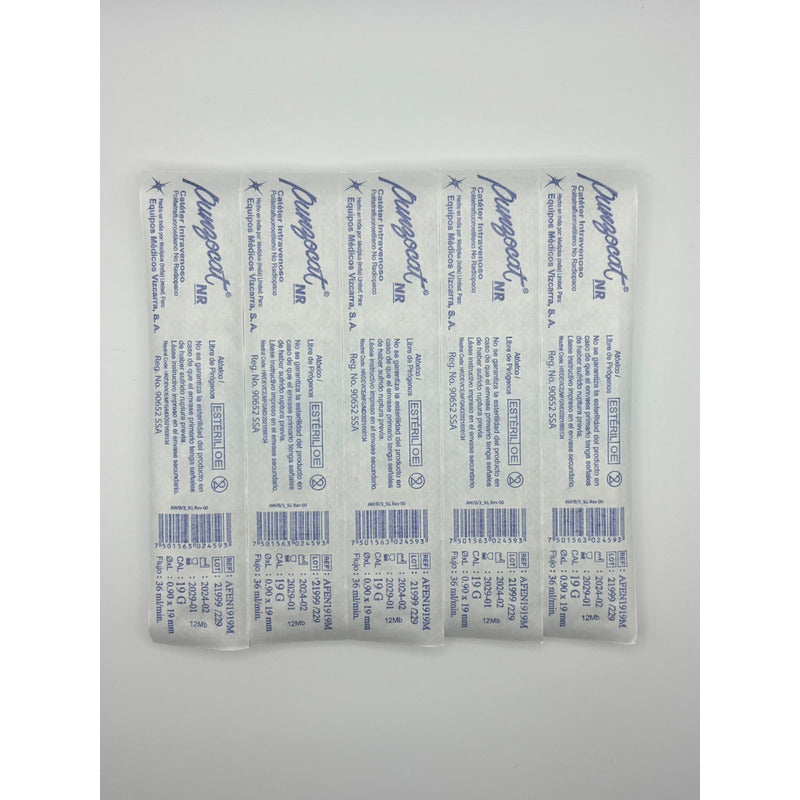 Punzocat Catéter 19gx19mm (3/4) Azul Claro 5 Piezas