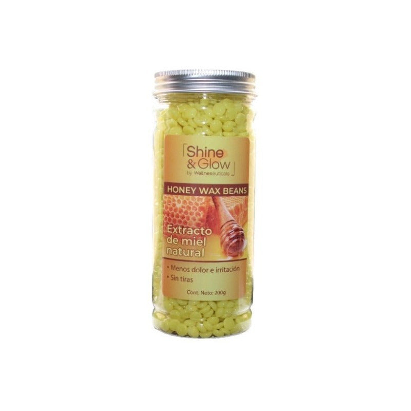 Gránulos De Cera Para Depilar Shine & Glow Miel Natural 200g