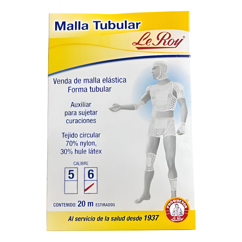 Le Roy Malla Tubular Calibre.6 - 20m Estirados 1pz Blanco