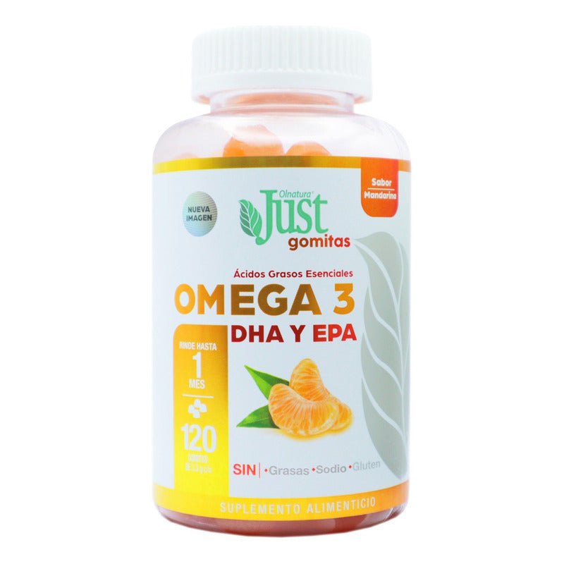 Just Omega 3 120 Gomitas Olnatura Mandarina