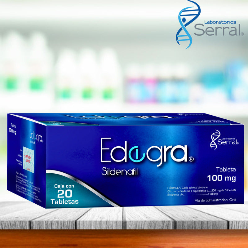 Edegra Tabletas 100 Mg, 20 Tabletas