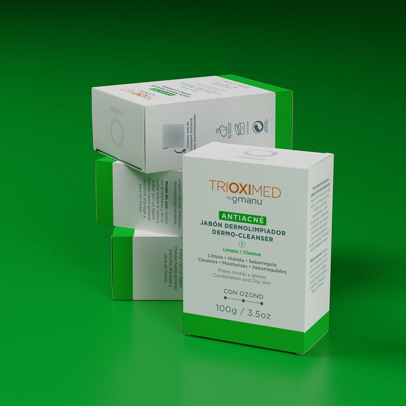 Antiacné Jabón Dermolimpiador 100 G - Trioximed By Omanu