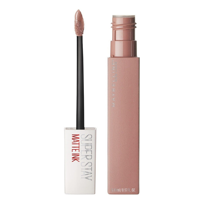Maybelline Labial Líquido Superstay Matte Ink 5ml, Dura Hasta 16h, Alta Pigmentación, No Transfiere