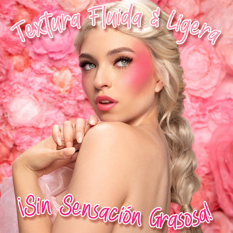 Rubor Líquido Pink Up Liquid Blush Larga Duración Tono Del Maquillaje Sunny