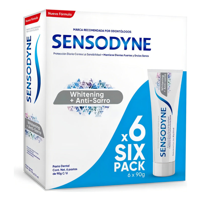 Pasta Dental 6pzs Sensodyne Whitening