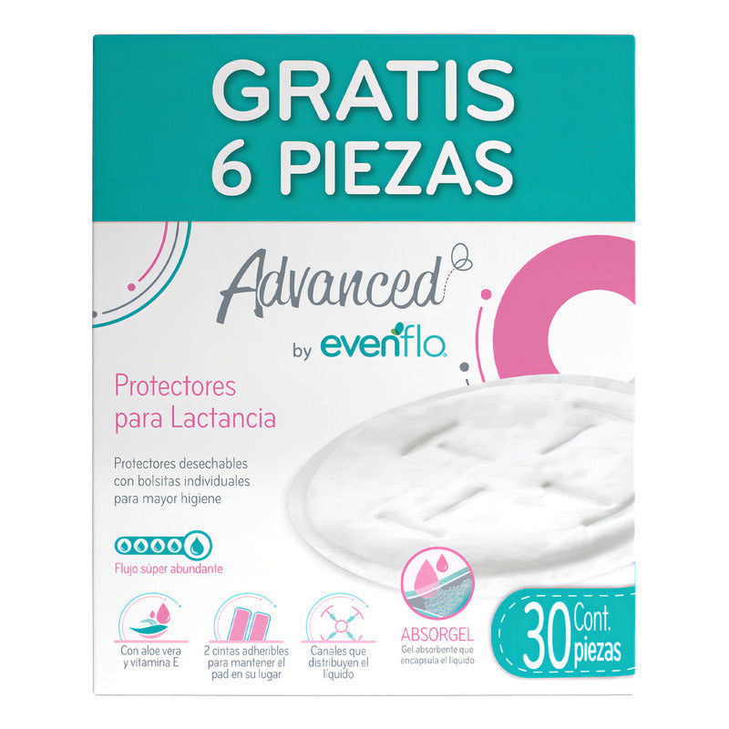 Protectores Para Lactancia Evenflo 30 Piezas