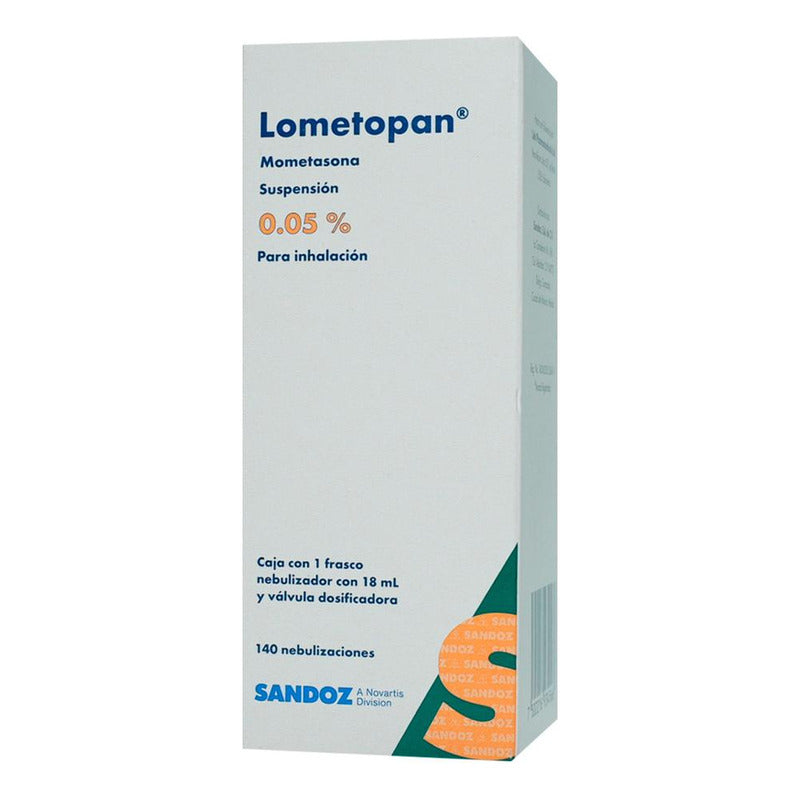 Lometopan Suspensión Para Inhalación, 1 Frasco Nebulizador 140 Nebulizaciones (18 Ml)