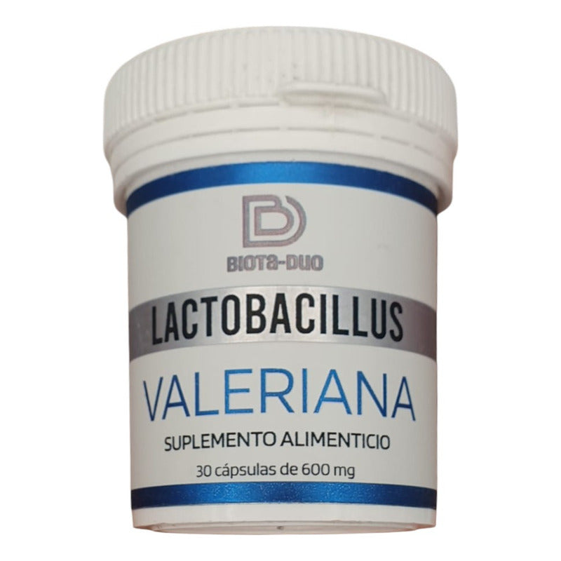 Lactobacillus+valeriana Suplemento Alimenticio 600mg 30caps Sin Sabor