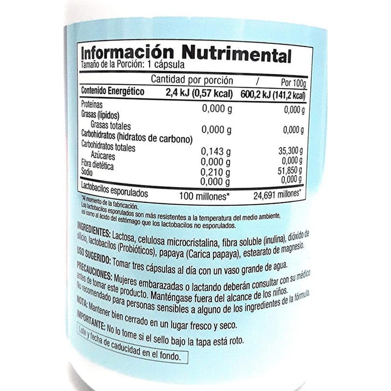 Trunature Probióticos Lactobacilos & Fibra 180 Caps