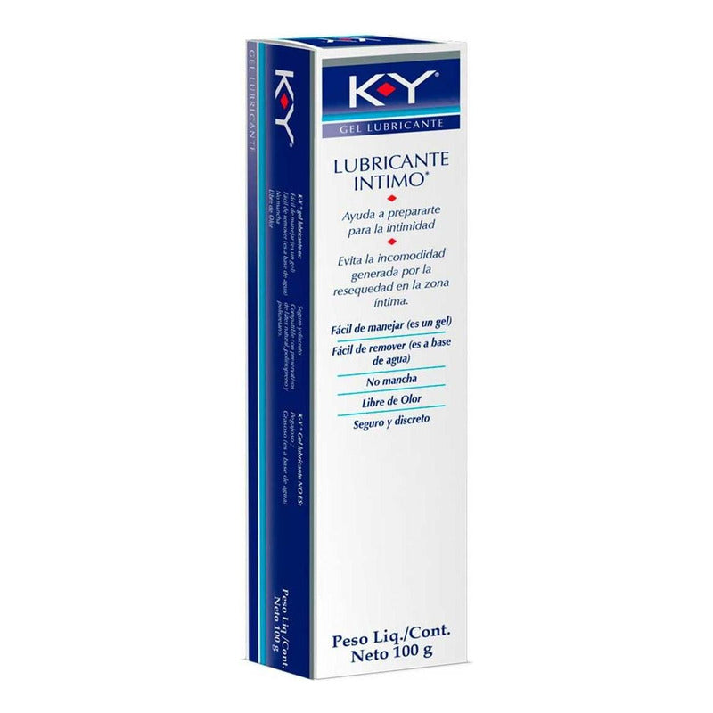 Gel Lubricante Íntimo K-y A Base De Agua Envase 100 Gr