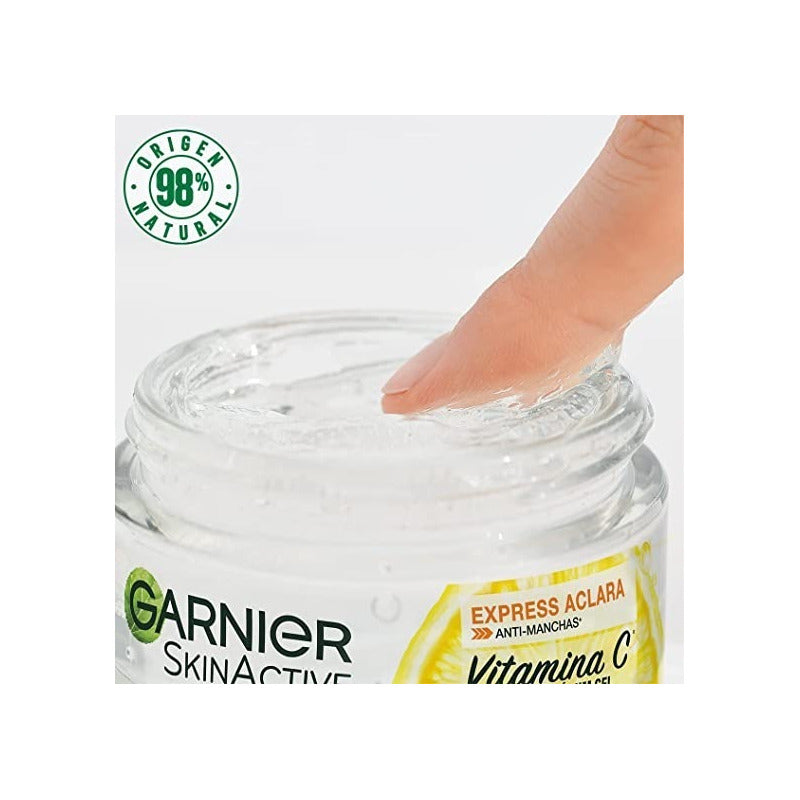 Garnier Skin Active Express Aclara Gel Con Vitamina C, Ilumina, 50 Ml