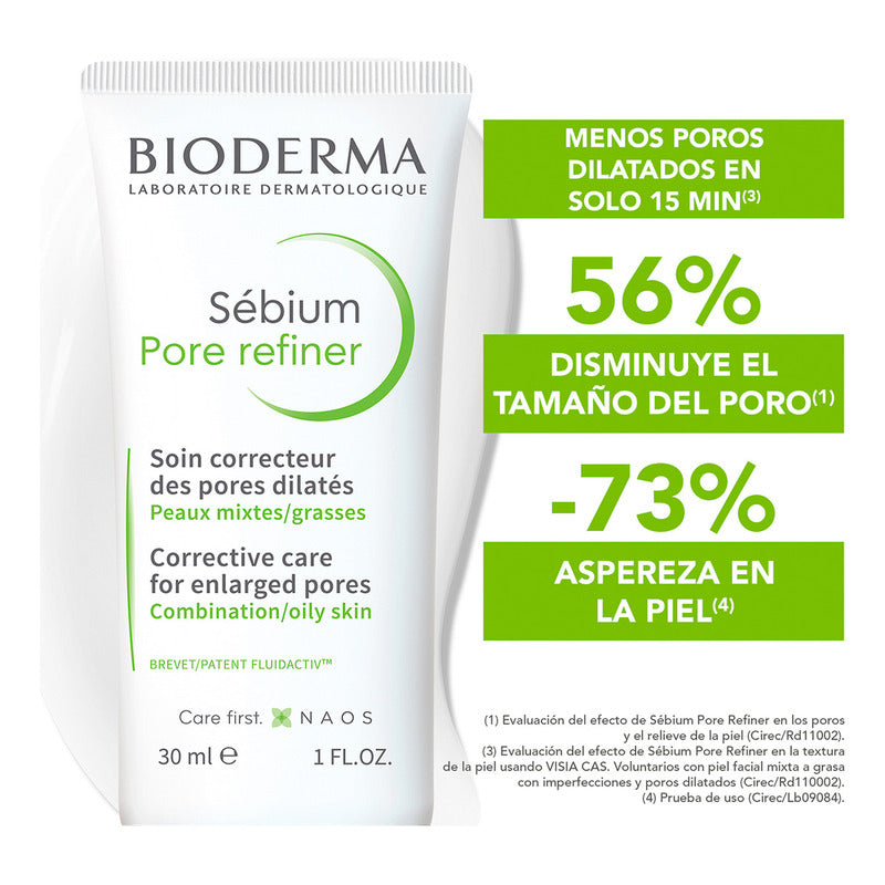 Bioderma Sébium Pore Refiner Corrector De Poros, Piel Mixta A Grasa, 30 Ml