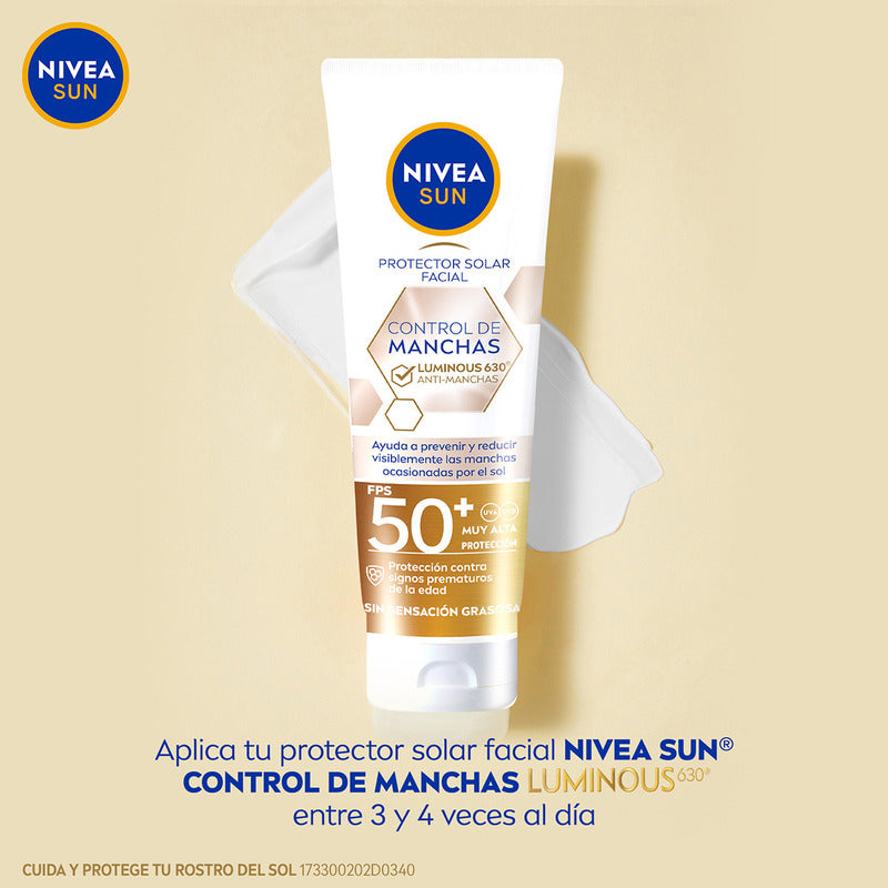 Nivea Sun Protector Solar Control De Manchas Fps 50 + 40 Ml