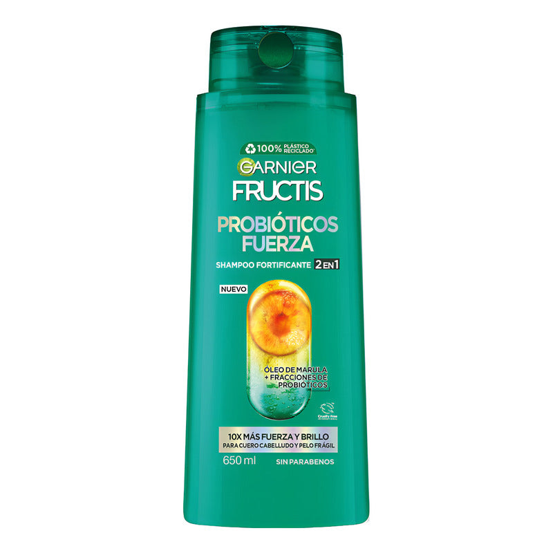 Shampoo Garnier Fructis Probióticos Fuerza 650ml