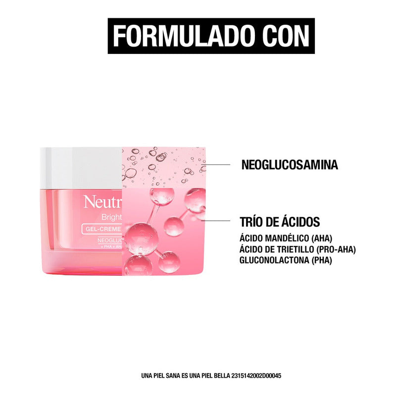 Gel Crema Facial Neutrogena Bright Boost Neoglucosamina 50g