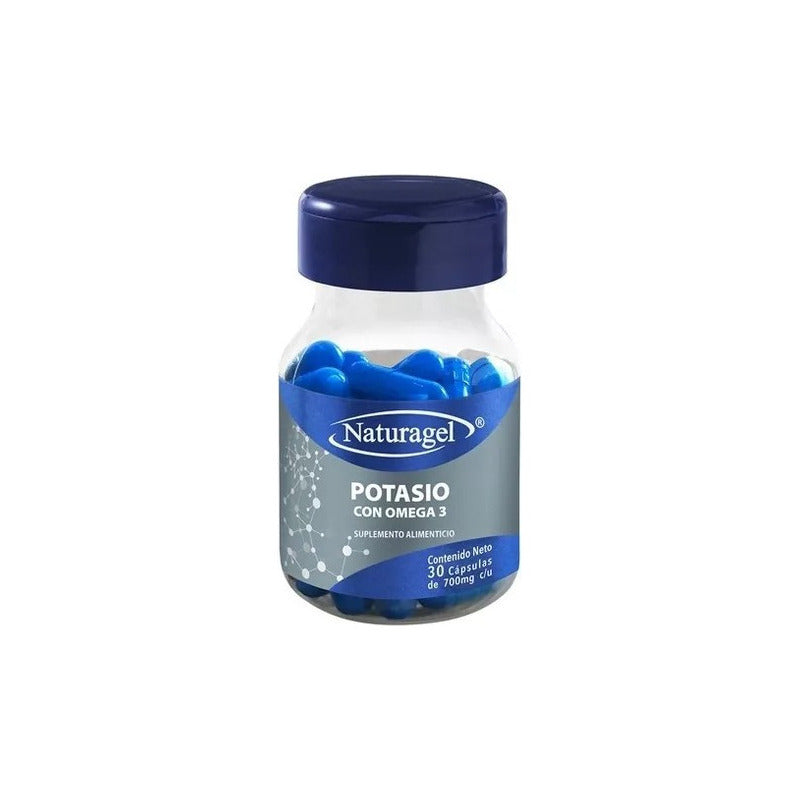 Naturagel Potasio Con Omega 3 700mg 30 Capsulas Sabor Sin Sabor