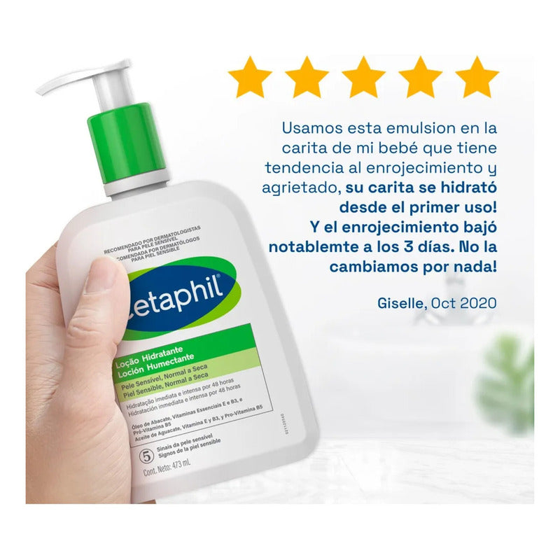 Loción Humectante Cetaphil Piel Sensible Normal A Seca 473ml