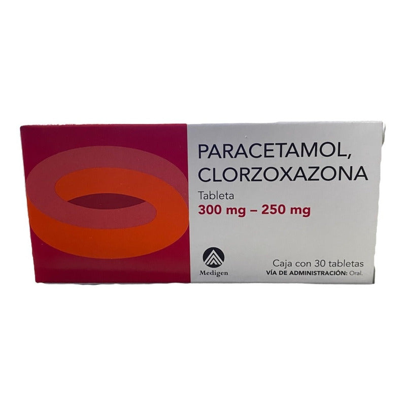 Paracetamol/clorzoxazona (tafirol Flex) 300/250mg 30 Tabs