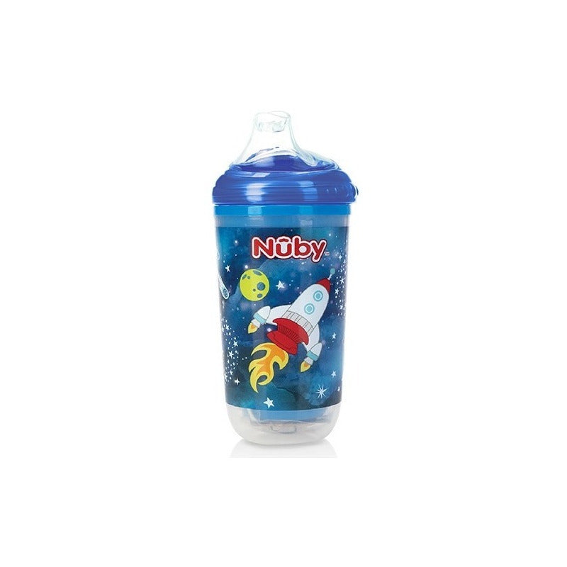 Nuby Vaso Entrenador Luminoso Boquilla Suave Termico 300ml