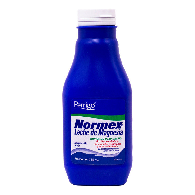 Leche De Magnesia Normex Suspensión, 1 Frasco 180 Ml