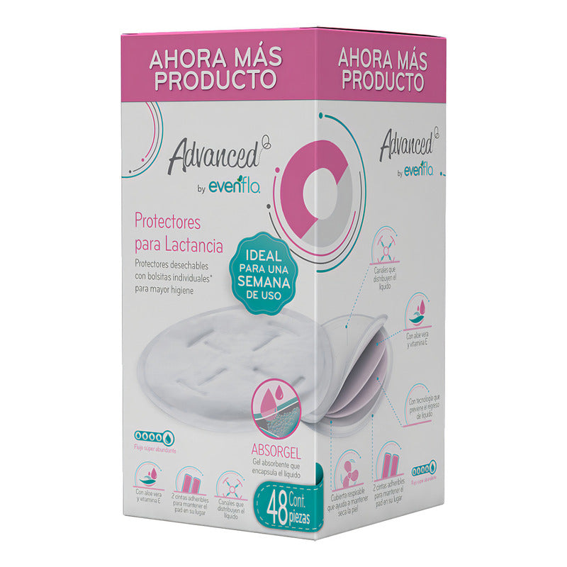 Protectores Para Lactancia Evenflo Absorgel 48 Pzas