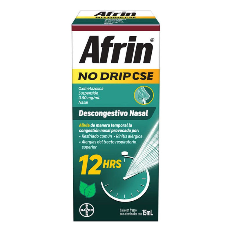 Afrin No Drip Cse Suspensión 0,5 Mg/ml, 1 Frasco Nebulizador 15 Ml