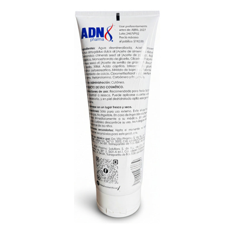 Adn Pharma Crema Corporal Con Aceite De Almendras Dulces, Hidratación Profunda, 240 Ml